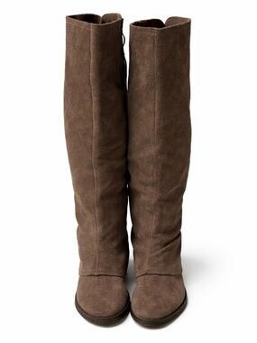 Naughty Monkey Brown Suede Knee High Boots Women’s Size 6